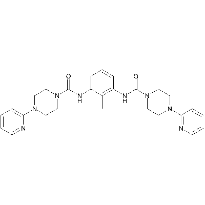 1-(2-Pyridyl)piperazine derivative of 2,6-TDI