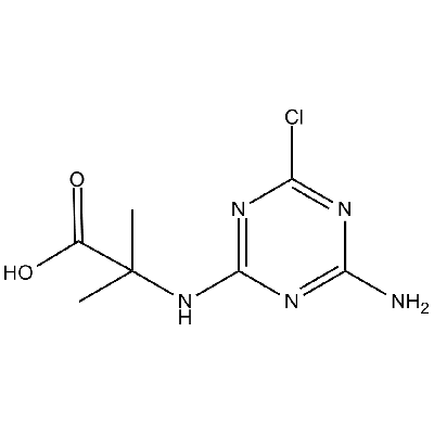 Deethylcyanazine acid