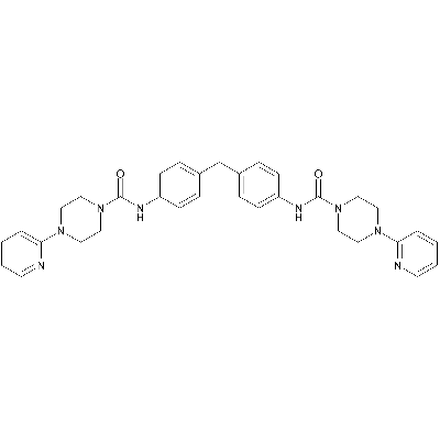 1-(2-Pyridyl)piperazine derivative of 4,4'-MDI
